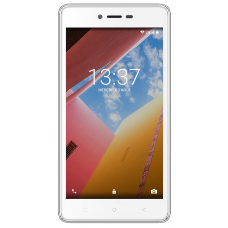 Konrow Just 5 - Smartphone Android 7.0 Nougat - Ecran IPS 5'' - 8Go - Double Sim - Blanc