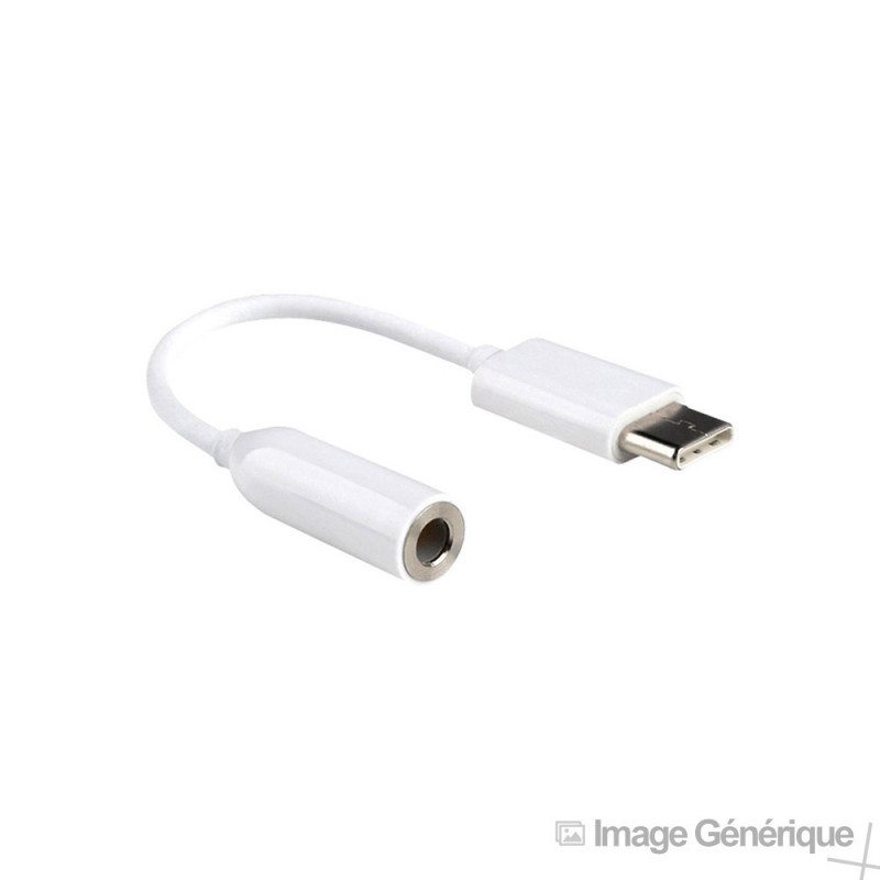 Hama Adaptateur AUX USB-C sur prise jack 3,5 mm, blanc - Worldshop