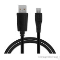 Micro USB Data Cable - 1m, 8mm Long Tip - Black