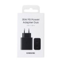 Samsung EP-TA220NBEGEU - USB Type C & USB A Duo Power Adapter - 35W, Black (Original Packaging)