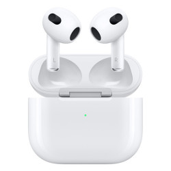Apple AirPods 3 wireless headphones (With Lightning Charging Case) white) - White