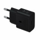 Samsung EP-T2510NBE - Adaptateur Secteur USB Type-C (Charge rapide 25W) - Noir - Emballage Original