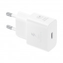 Samsung EP-T2510NWE - Adaptateur Secteur USB Type-C (Charge rapide 25W) - Blanc - Emballage Original