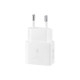 Samsung EP-T2510NBE - Adaptateur Secteur USB Type-C (Charge rapide 25W) - Blanc - Emballage Original